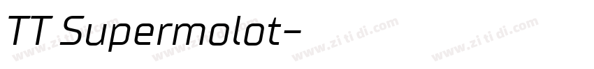 TT Supermolot字体转换